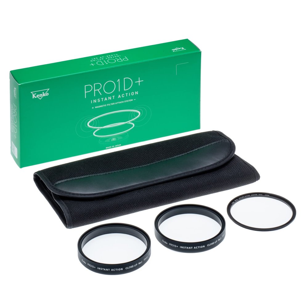 Kenko Effect Filter PRO1D+ Instant Action Close-Up Lens No.1 & No.3 Set 67mm, Magnetic Filter, for Macro Photography, Magnetic Adapter Ring Included