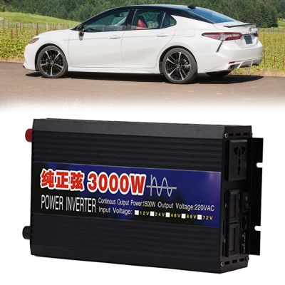 3000W/4000W/5000W/6000W Pure Sine Wave Inverter Dc Power Inverters DC 12V 24V 48V/60V To AC 110V 220V High Efficient Power Inverter For Car Device/Laptop/Camera/Cell Phone,Outdoor,3000W-60Vto220V