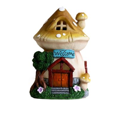 XBAOMING Handicraftsjewelry, Creative Decorationssolar Night Light Resin House Modelfor and Home Decorations, Pendants,C