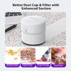 ASUSPORACE Handheld Cordless Vacuum,Home Office Desk Cleaner for Crumbs and Dust Cleaning,Mini Keyboard Vacuum Cleaner Rechargeable for Car/Laptop/Handwork/Pet (White) view 3