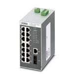 2891934, Ethernet Switch, 15 TP RJ45 Ports, One FO Port MM SC, FL Switch SFN 15TX/FX