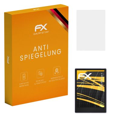 atFoliX Screen Protector compatible with Onyx Boox Note 5 Screen Protection Film, anti-reflective and shock-absorbing FX Protector Film (2X)
