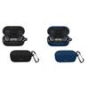 2 Pack DAYJOY Soft Silicone Protective Case Cover Compatible with Bose QuietComfort Earbuds, Protective Skin Sleeve with Key Chain(Black+Blue) view 1