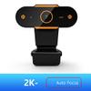 Computer Camera 480/720/1080P/2k Web Camera HD USB2.0 Auto Focus Video Call with Mic for Live Broadcast Video Calling Conference Work (Color : 2K) view 2