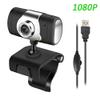 Computer Camera 1080/720/480P HD USB 2.0 HD Web Cam Camera Webcam with Microphone for Live Broadcast Video Calling Conference Work (Color : 1080P) view 2