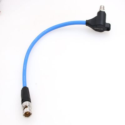 ZBLZGP SDI Protector Surge Overvoltage Circuit Protection Cable for RED Komodom ARRI Camera Elbow BNC Male to Female (Black) (Straight BNC, Blue, 30cm)