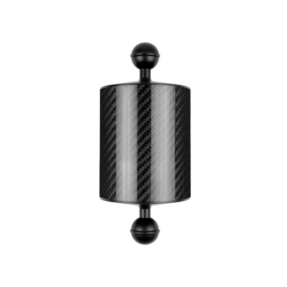 BGNing Dual Ball Floating Arm, Carbon Fiber Buoyancy Floating Arm, Float Buoyancy Aquatic Arm xtend Bracket Camera Underwater Diving Tray (D60mm 12inch)