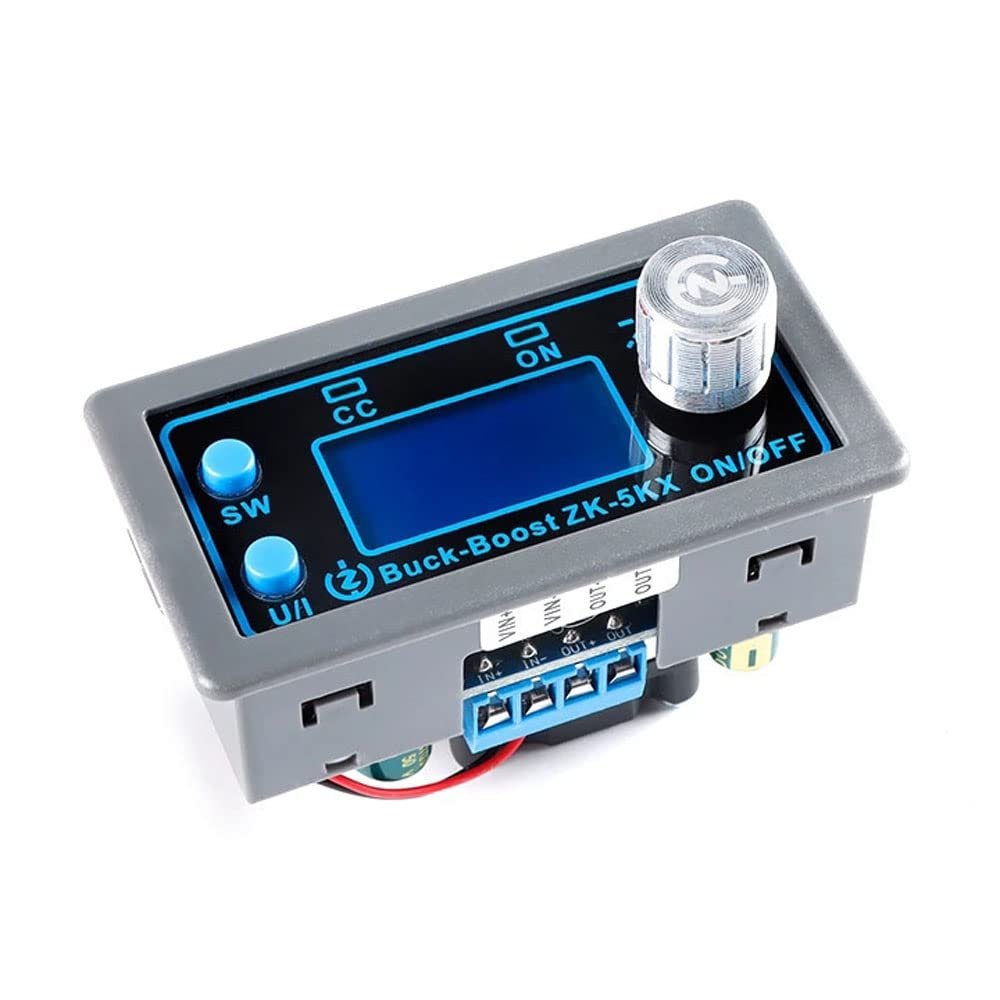 Rakstore ZK-5KX DC Buck Boost Converter Board Module Step Up Down Power Module 0.6-36V 5A 5V 6V 12V 24V 80W CC CV Adjustable Regulated