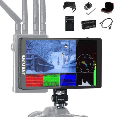 ANDYCINE C7 LITE 7 Inch Touch Screen DSLR Camera Field Monitor with 3D Lut Waveform VectorScope Histogram F970 External Power and Install Kit 4K 60Hz HDMI Input Output 1920X1200 IPS Panel