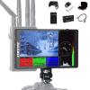 ANDYCINE C7 LITE 7 Inch Touch Screen DSLR Camera Field Monitor with 3D Lut Waveform VectorScope Histogram F970 External Power and Install Kit 4K 60Hz HDMI Input Output 1920X1200 IPS Panel view 1
