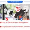 AlfaView 2PCS Universal Vertical Pole Mount Adapter Bracket for CCTV Security Camera PTZ Dome Vertical Pole Wall Mounting Bracket with Stainless Steel Loops and Mounting Screws view 3