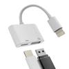 Otg Adapter Lightning Male to Usb Female and Charger Cable for Iphone 13 11 12 Mini Max Pro Xs Xr X 7 8plus Ipad Air A Camera Memory Connector Stick Flash Drive Cord Cable Converter Charging Splitter view 1