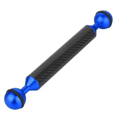 BGNing Diving Buoyancy Arm, Diving Carbon Fiber Tray, Diving Tray Buoyancy Aquatic Extension Holder for Action Camera Underwater Photography (D20mm 8inch Blue)