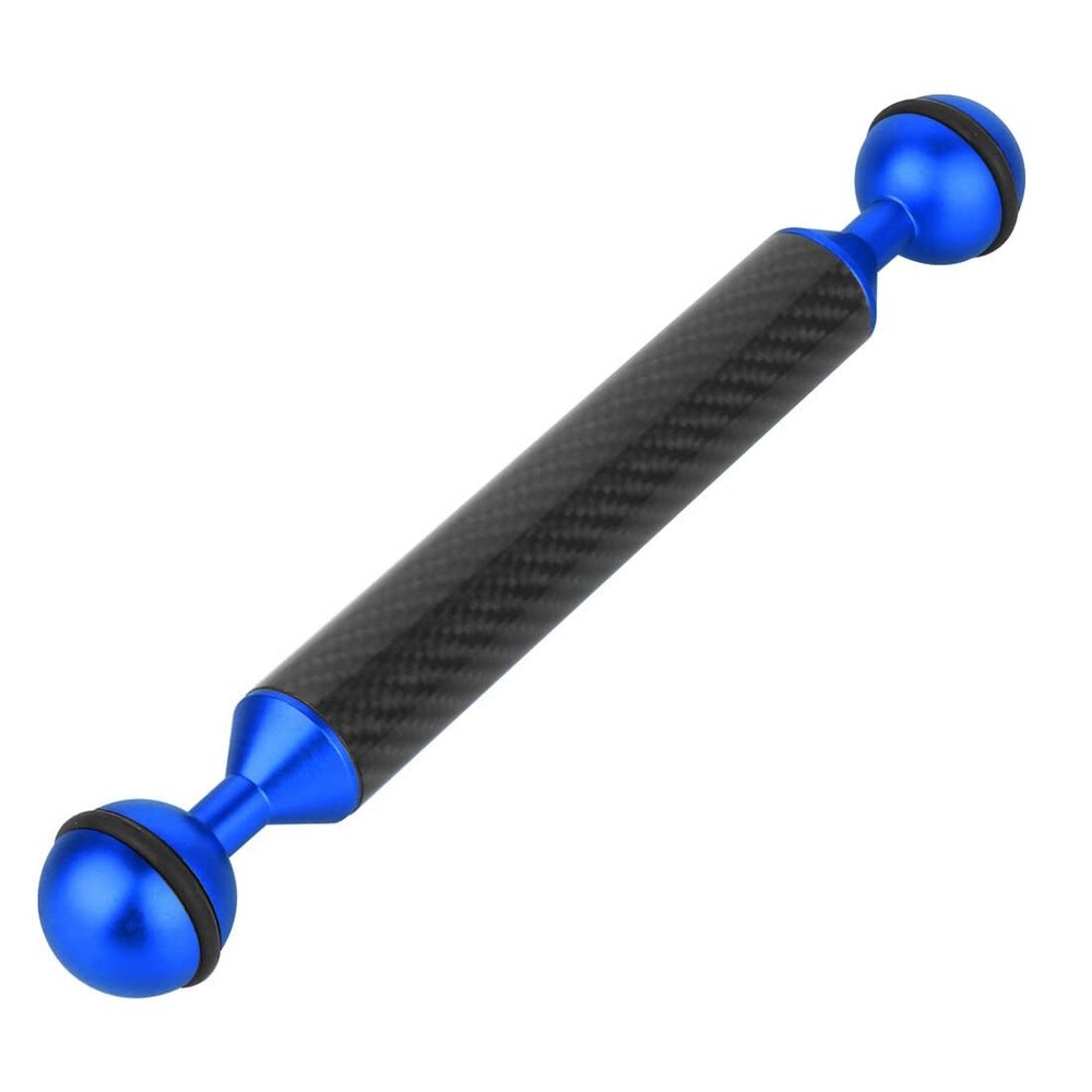BGNing Diving Buoyancy Arm, Diving Carbon Fiber Tray, Diving Tray Buoyancy Aquatic Extension Holder for Action Camera Underwater Photography (D20mm 8inch Blue)