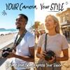 Art Tribute Camera Strap for All DSLR and Mirrorless Cameras Including Binoculars. Cotton Neck Shoulder Crossbody Strap for Canon, Nikon, Sony, Fujifilm Digital Cameras. Best Gift for Photographers view 2