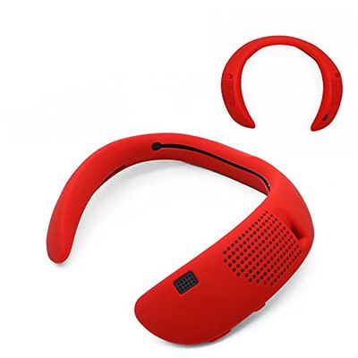 DAYJOY Soft Silicone case Cover Compatible with Bose SoundWear Companion Wireless Wearable Speaker, Portable Shockproof Swearproof Case Protective Accessories for Bose SoundWear Companion (red)