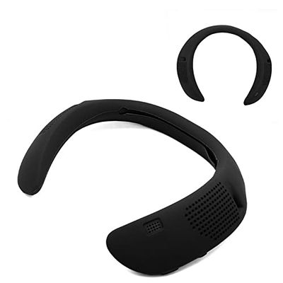 DAYJOY Soft Silicone case Cover Compatible with Bose SoundWear Companion Wireless Wearable Speaker, Portable Shockproof Swearproof Case Protective Accessories for Bose SoundWear Companion (Black)
