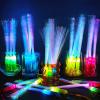 Lewtemi 60 Pack Fiber Optic Wand Glow Wand LED Light Up Sticks Bulk with 3 Flashing Models Flashing Sticks with Included Batteries for Wedding Birthday Mardi Gras Valentine Party Favor(Novel Colors) view 3