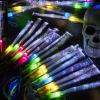 Lewtemi 60 Pack Fiber Optic Wand Glow Wand LED Light Up Sticks Bulk with 3 Flashing Models Flashing Sticks with Included Batteries for Wedding Birthday Mardi Gras Valentine Party Favor(Novel Colors) view 4