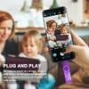 128GB 3 in 1 USB 3.0 Flash Drive Photo Stick for Android Phones, BorlterClamp OTG Memory Stick with 3 USB Ports (USB C, microUSB, USB A) for Samsung Galaxy, LG, Tablets, PC and More, Purple view 3
