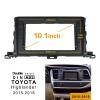 Double DIN Installation Dash Kit for Toyota Highlander Kluger 2015-2018, Car Stereo Frame with Wiring Harness, GPS Antenna and Cables view 3