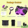 Binoculars for Kids,Gift Toys for 3-12 Years Old Boys,Shockproof 8X21 Compact Waterproof Binoculars for Sports and Outdoor Play,Camping Set for Kids with Magnifying Glass Whistle Compass(Purple) view 3