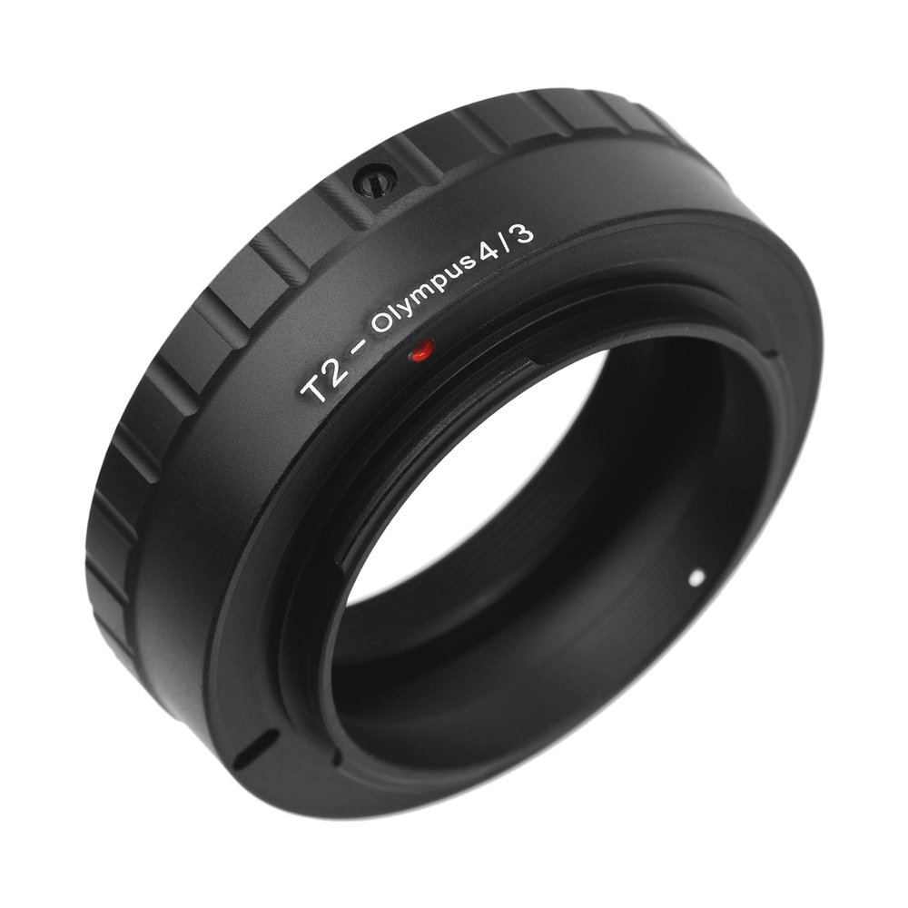 Andoer Adapter Rings Lens T/T2 Connection Lens Adapter for Olympus E-1/E-3/E-10/E-20/E-30/E-300/E-330/E-400/E-410/ E-420/E-450/E-500/E-510/E-520/E-600/E-620/E-100 RS Micro 4 /3 Mount Cameras