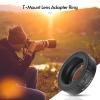 Andoer Adapter Rings Lens T/T2 Connection Lens Adapter for Olympus E-1/E-3/E-10/E-20/E-30/E-300/E-330/E-400/E-410/ E-420/E-450/E-500/E-510/E-520/E-600/E-620/E-100 RS Micro 4 /3 Mount Cameras view 2