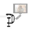 Andoer C Clamp Camera Mount, Black, Aluminium Alloy, Universal, for Monitor, Camera, 1/4 Inch - 3/8 Inch Screw Holes, 4.5 cm Jaw Width view 3