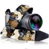 Art Tribute Camera Strap Vintage for All DSLR and Mirrorless Cameras - Neck & Shoulder Black Crane Gold Foil Camera Strap, Animal Pattern - Christmas Gift & Stocking Stuffer view 1
