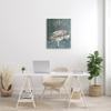 'Cow Resting on Piano Fancy Chandelier Green'| Canvas Art view 3