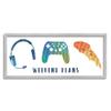 Stupell Industries Weekend Plans Pizza Video Games Modern Geometric Pattern view 1