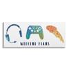Stupell Industries Weekend Plans Pizza Video Games Modern Geometric Pattern view 1