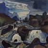 James Dickson Innes : The Waterfall : 1910 : Archival Quality Art Print view 1