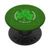 St Patricks Day Green Shamrock Pi-Rish 3.14 Math Teacher PopSockets Swappable PopGrip view 1