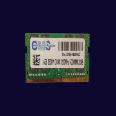 CMS 16GB (1X16GB) DDR4 25600 3200MHz Non ECC SODIMM Memory Ram Compatible with MSI Notebook Modern 14 B4M (AMD Ryzen 4000), 14 B11M, 14 B11M-002, 14 B11MO, 14 B11MO-036 - D113