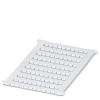 0803579, Flat Zack Marker Sheet, Sheet, White, 4.2 x 5.2 mm Field, ZBFM 4/WH:UNBEDRUCKT, 1 Sheet per Sale view 1