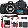 Canon EOS 90D DSLR Camera (Body Only) (3616C002) + 64GB Memory Card + Case + Card Reader + Flex Tripod + Hand Strap + Cap Keeper + Memory Wallet + Cleaning Kit (Renewed) view 1