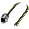 1411652, Device Connector, Rear Mt, Str M12 F 3P to 3 Wire Leads, 0.5m, SACC-DSI-M12FSS-3P-M16/0,5 PE view 1