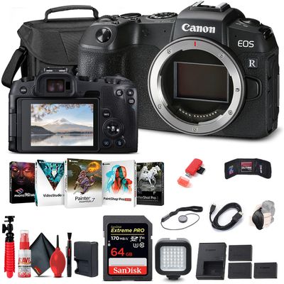 Canon EOS RP Mirrorless Digital Camera (Body Only) with Card Reader Bundle