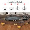 Audiocrast 4X HiFi Speaker Stand Feet Spike Pads Speaker Vibration Damper 30x33mm Aluminum Resonance Reduce Shock Absorber Floor Protector for Audio Speaker Amp Turntable view 3