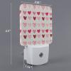Night Light for Kids Plug into Wall LED Lamp Dusk-to-Dawn Sensor, Pink and Red Love Heart Beige Baby Nightlight for Bathroom Nursery Bedroom Hallway Stairs Home Room Decor view 4