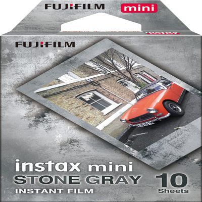 FUJIFILM Instax Mini Stone Gray Film - 10 Exposures