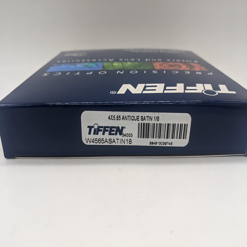 Tiffen 4x5.65 Antique Satin 1/8 Warm Diffusion Filter (MFR # W4565ASATIN18)