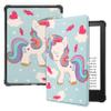 Case for 6.8" Kindle Paperwhite (11th Generation, 2021) & Kindle Paperwhite Signature Edition,UUcovers Slim Lightweight Thin Premium PU Leather Shockproof Cover with Auto Sleep/Wake, Blue Unicorn view 1