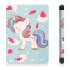 Case for 6.8" Kindle Paperwhite (11th Generation, 2021) & Kindle Paperwhite Signature Edition,UUcovers Slim Lightweight Thin Premium PU Leather Shockproof Cover with Auto Sleep/Wake, Blue Unicorn view 3