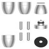 Audiocrast 4X HiFi Speaker Spike Pads Isolation Stand Feet, IF3033 Speaker Shock Absorber Resonance Cancelling Vibration Dampening Floor Protector 30x33MM with Stainless Steel Beads for Audio Gears view 1