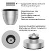 Audiocrast 4X HiFi Speaker Spike Pads Isolation Stand Feet, IF3033 Speaker Shock Absorber Resonance Cancelling Vibration Dampening Floor Protector 30x33MM with Stainless Steel Beads for Audio Gears view 2