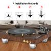 Audiocrast 4X HiFi Speaker Spike Pads Isolation Stand Feet, IF3033 Speaker Shock Absorber Resonance Cancelling Vibration Dampening Floor Protector 30x33MM with Stainless Steel Beads for Audio Gears view 3