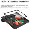 A ADENK Kids Case for 10.9 inch iPad Air 5th/4th Generation, iPad Pro 11 3rd/2nd/1st Generation with Built-in Screen Protector, Shockproof Lightweight Handle Stand Cover (Black) view 2